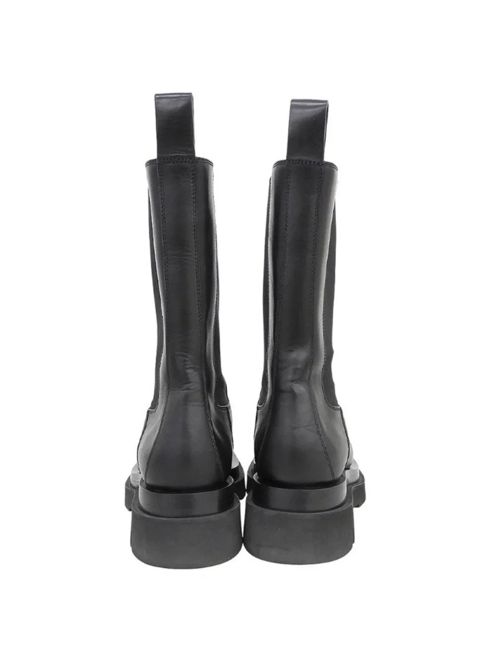 Bottega Veneta Lug Side Gore Boots Chelsea Shoes Black